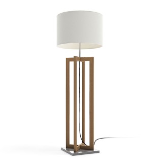 Outdoor floor lamp in wood - Vertigo | Atmosphera