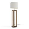 Outdoor floor lamp in wood - Vertigo