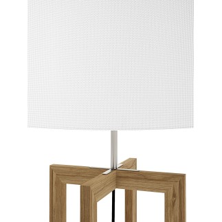 Outdoor floor lamp in wood - Vertigo