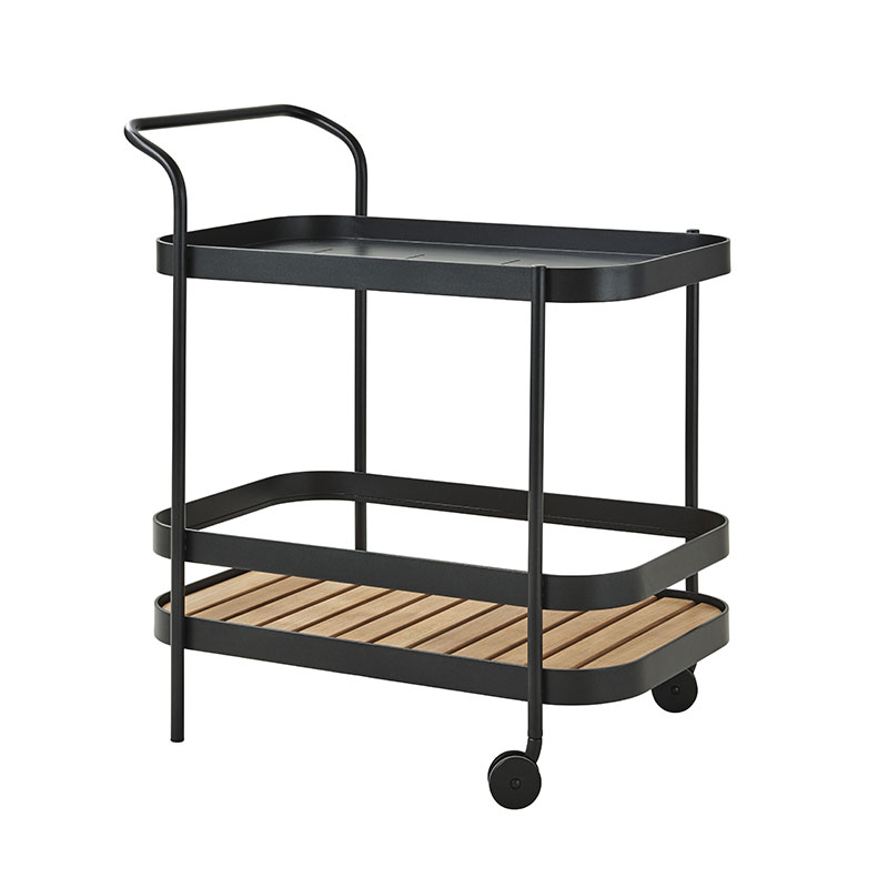 Food Trolley with Teak Wood Top - Roll | Cane-line