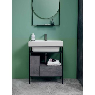 Bathroom Composition with Washbasin and Mirror - Trix 2 | Colavene