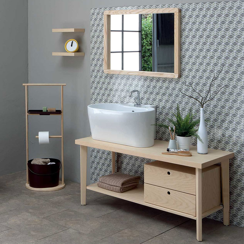 Composizione Bagno con Lavabo in Appoggio - Tino 3 | Colavene