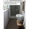 Bathroom Composition with Wooden Bench - Tino 04