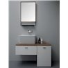 Composizione bagno con mobile lavabo anta e cassetto - Wynn 3