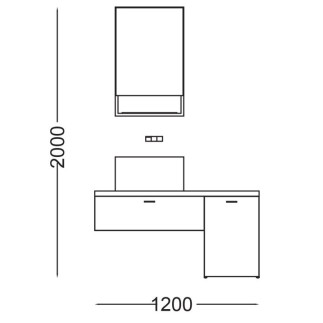 Composizione Bagno con Mobile Lavabo - Wynn 3 | Colavene