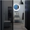 Bathroom composition with wall-mounted cabinet and column -