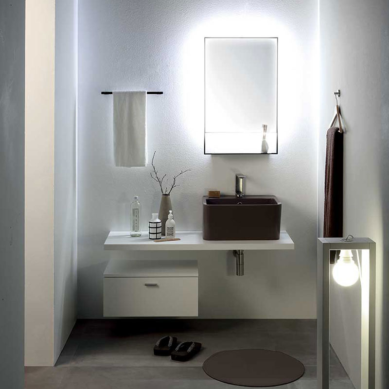 Bathroom Composition with Wall-Mounted Drawer - Wynn 4 | Colavene