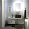 Bathroom composition with wall-mounted drawer