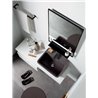 Bathroom composition with wall-mounted drawer