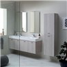 Bathroom composition with double wall-mounted sink - Cento 8