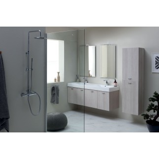 Composizione Bagno con Doppio Lavabo Sospeso - Cento 8 | Colavene