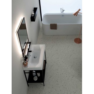 Bathroom Cabinet with Rectangular Washbasin - Cento 5 | Colavene