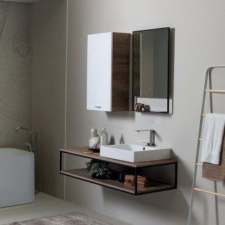 Composizione Bagno con Lavabo in Ceramica - Cento 1 | Colavene