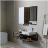 Bathroom composition with wall-mounted cabinet - Cento 1