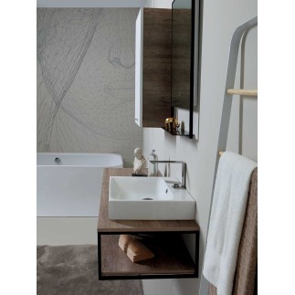 Bathroom Composition with Ceramic Washbasin - Cento 1 | Colavene