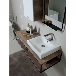 Bathroom Composition with Ceramic Washbasin - Cento 1 | Colavene