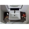 Bathroom composition with drawers cabinet and mirror - Cento 3