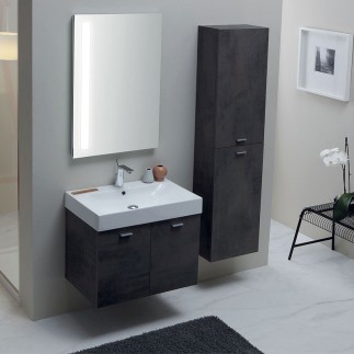 Bathroom Composition with Suspended Column - Cento 9 | Colavene