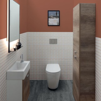 Composizione Mini Lavabo Bagno con Mobili Sospesi - Mini 3