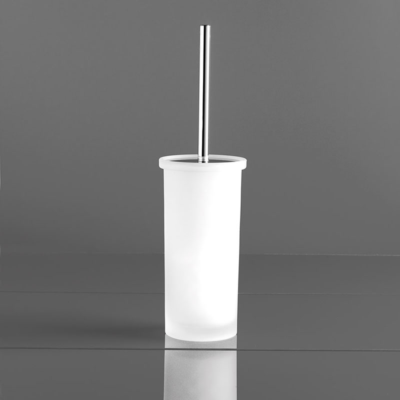 Satin Glass Toilet Brush Holder - Pratica | Capannoli