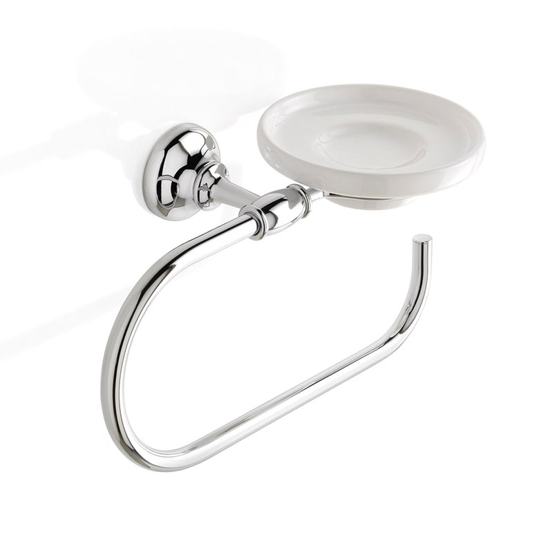 Towel Holder with Soap Dish - Serie900 | Capannoli