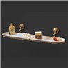 Ceramic and Brass Bathroom Shelf - Retrò