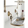 Ceramic and Brass Bathroom Shelf - Retrò