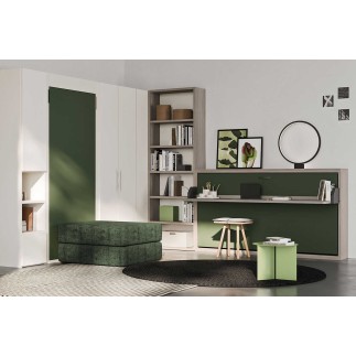 Modular Wall with Two Foldaway Beds - Capri