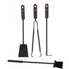 Fireplace tools in leather - Ciary