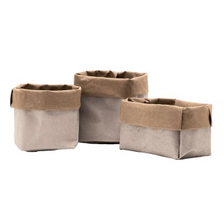 Set of 3 Bread Boxes in Leather - Iole | Limac Design