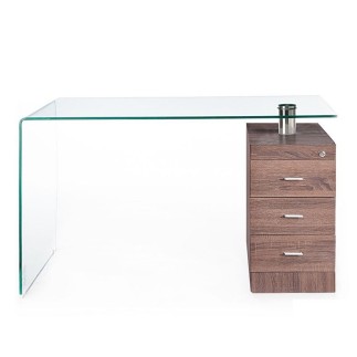 Desk with Chest of Drawers for Home Office - Wood