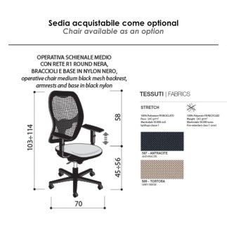 Desk with sound-proofing panel - Anna | ISA Project