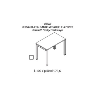 Desk for home office - Viola | ISA Project