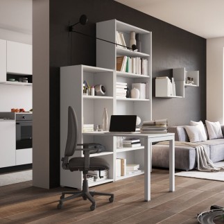 Scrivania home office con libreria - Luca | ISA Project