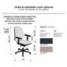 Scrivania home office con libreria - Luca