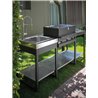 Outdoor kitchen with BBQ and hob - Yellowstone 2