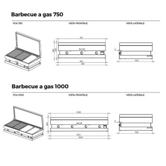 Barbecue a Gas con carrello - King | ISA Project