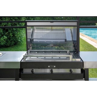 Outdoor kitchen with BBQ and induction hob - Wild | ISA