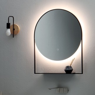 Round Backlit mirror with shelf - Cool | ISA Project