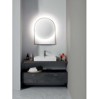 Specchio da bagno tondo retroilluminato - Cool | ISA Project