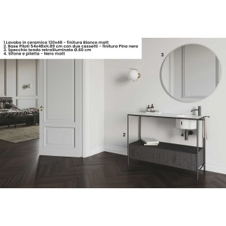 Colavene Bathroom Composition with Ceramic Sink | Colavene