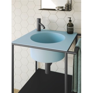 Arredo Bagno con Mobile Lavabo Quadrato - Pilotì 3