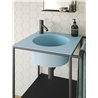 Bathroom composition with square sink cabinet - Pilotì 3