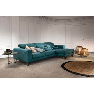 Upholstered Sofa with Chaise Longue - Zippy Special | Samoa Divani