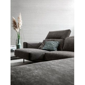 Upholstered Sofa with Chaise Longue - Zippy Special | Samoa Divani