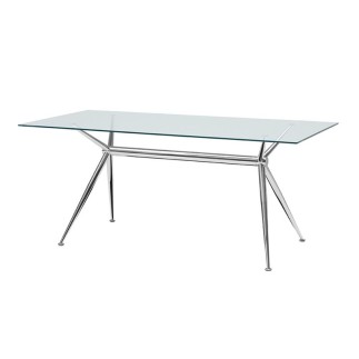 Table with glass top - Brioso | Midj
