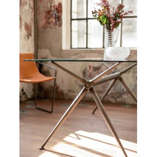 Table with glass top - Brioso | Midj