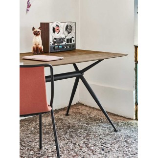 Desk with wooden top - Brioso