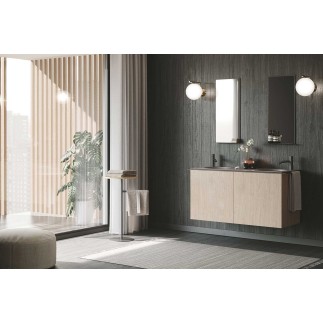 Suspended Bathroom Cabinet with Double Washbasin - Regolo 11