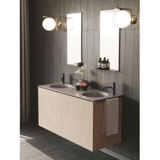 Suspended Bathroom Cabinet with Double Washbasin - Regolo 11 | Colavene